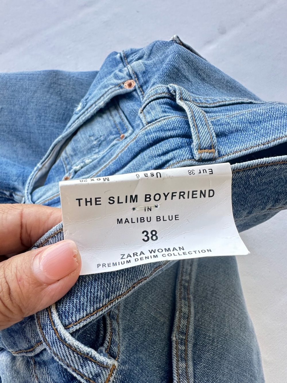 Zara boyfriend jeans women, size US 6 - Picture 5 of 9